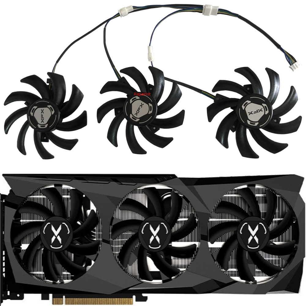 Rx 6700 Xt 12Gb Graphics Card - 3 pz/set, FDC10H12S9-C, ventola della scheda