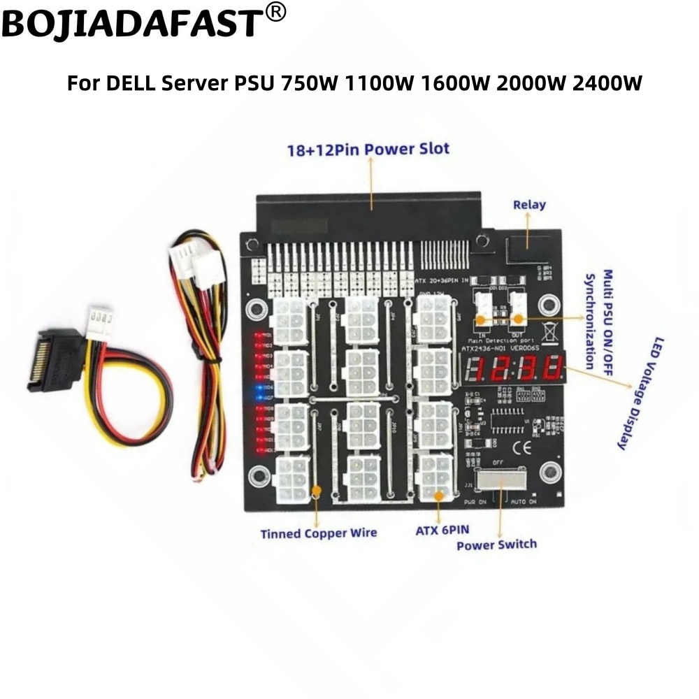 2400W Server Psu Breakout Board - Sincronizzazione scheda breakout connettore PCIe 6