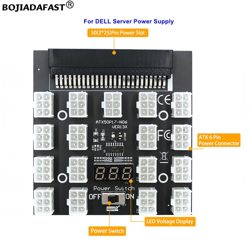 2400W Server Psu Breakout Board - Scheda di distribuzione alimentazione server con