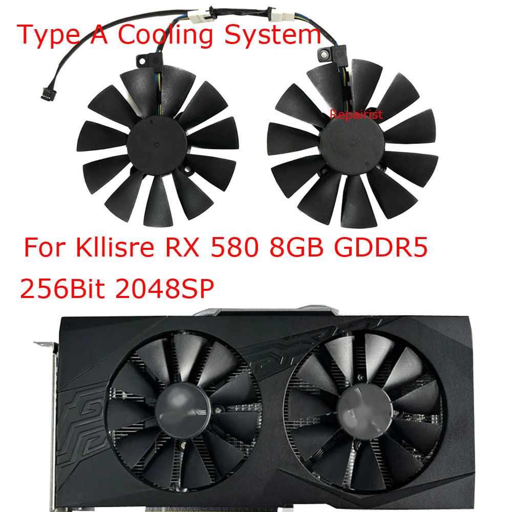 2 pz/set, ventola per schede V - Rx 580 8Gb 2048Sp Gpu recensione e prezzo