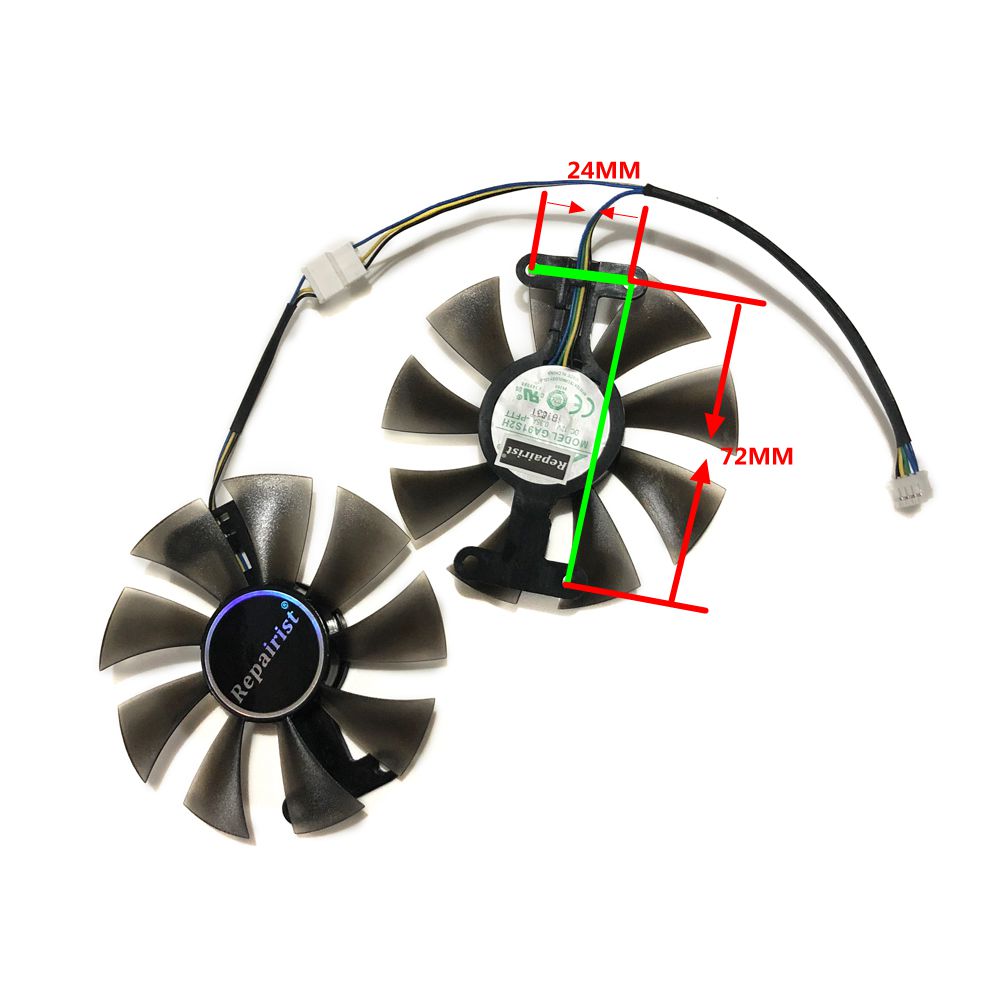 2 pz/set,GA91S2H, ventola dell - Rx 580 8Gb 2048Sp Gpu recensione e prezzo