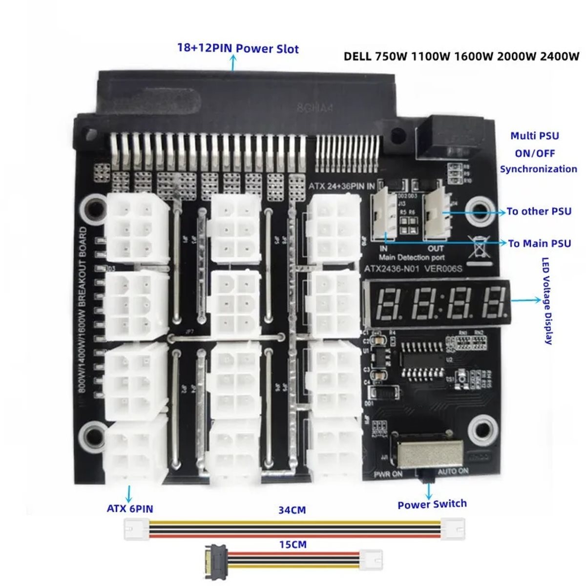 Scheda di Sincronizzazione M05 - 2400W Server Psu Breakout Board recensione e prezzo