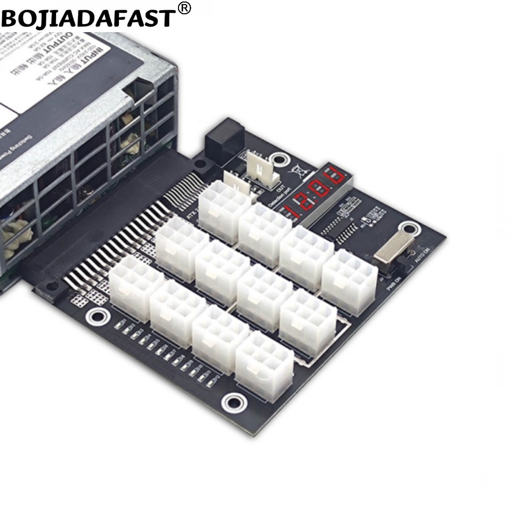 12 * Connettori PCI-E a 6 pin  - 2400W Server Psu Breakout Board recensione e prezzo